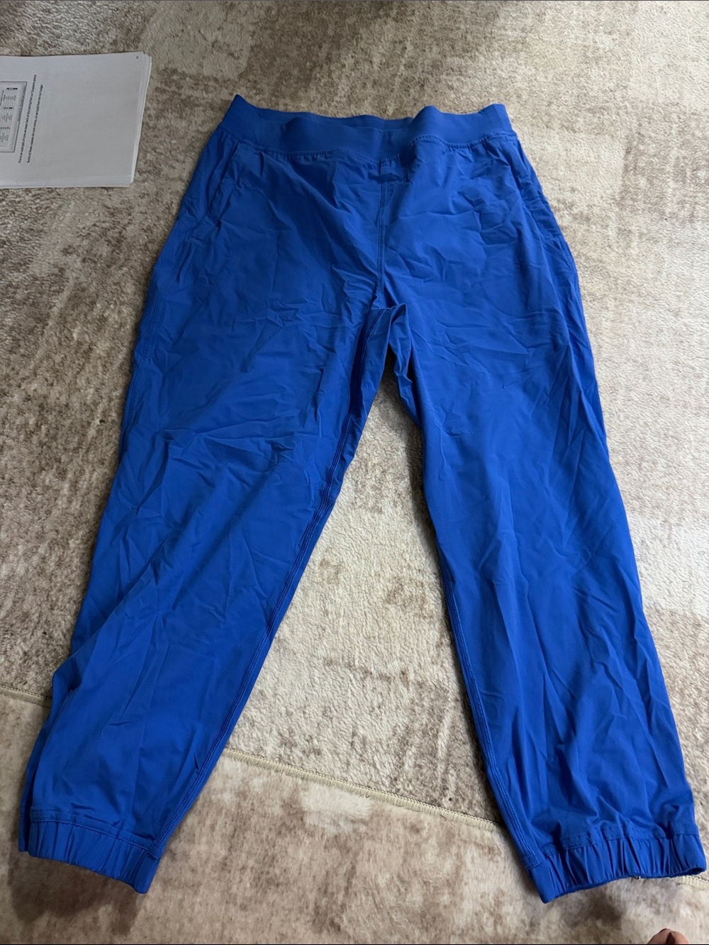 Lululemon Bright Blue Track Joggers